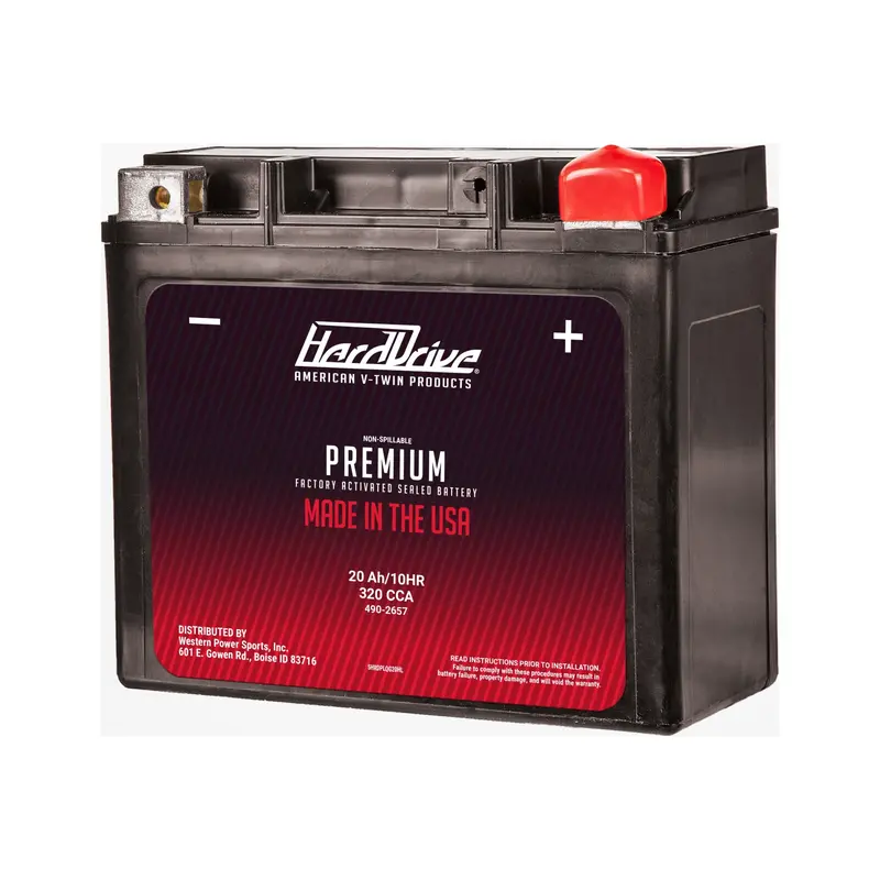 Harddrive High-Output Agm Battery – Gyz20Hl/Ytx20Hl, 320 Cca, 490-2657 1