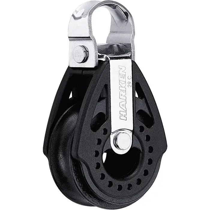 Harken 29Mm Carbo Single 90° Fixed-Head Locking Pulley 1