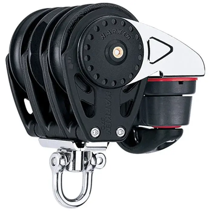 Harken 57Mm Carbo Ratchamatic Triple Block With 150 Cam-Matic 1
