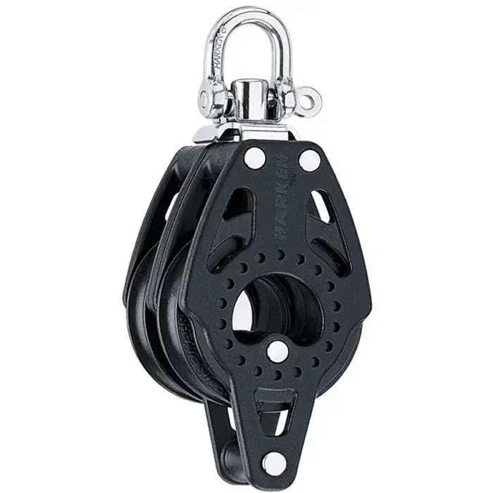 Harken 75Mm Carbo Double Block With Swivel Head And Becket 1