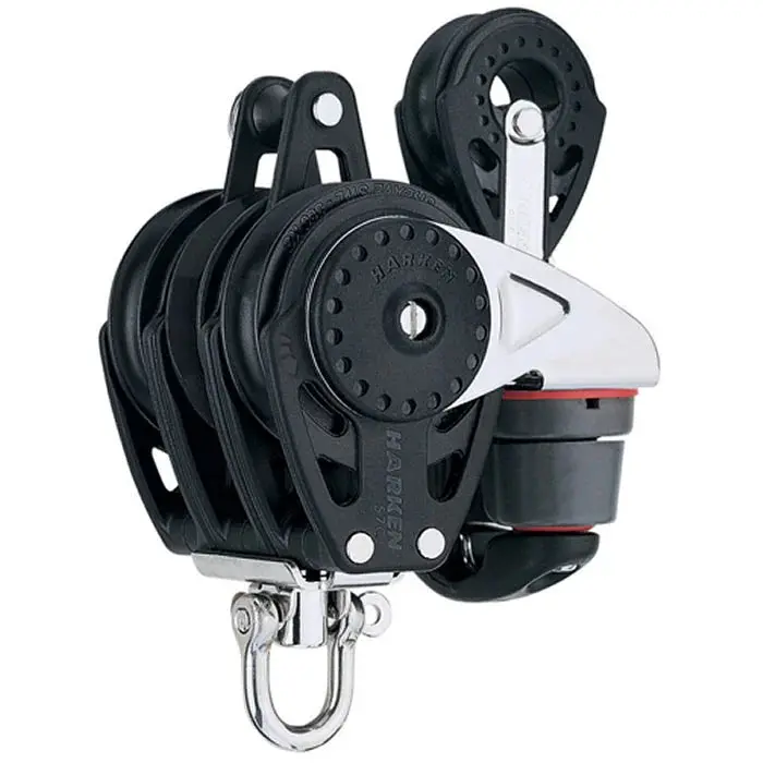 Harken 75Mm Carbo Ratchamatic Triple Block With 150 Cam-Matic And Becket 1