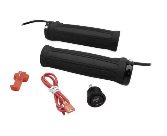 Heat Demon Clamp-On Grip Heating Kit – Universal Motorcycle Handlebar Warmer (40-4185) 1