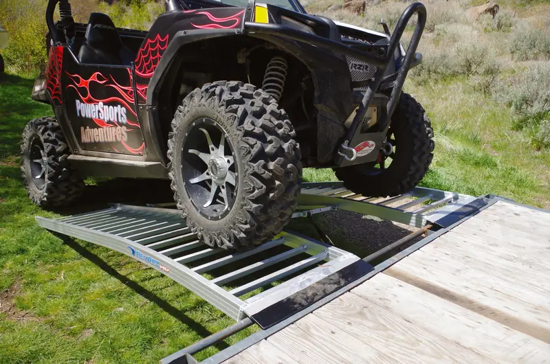 Heavy-Duty Atv/Utv Loading Ramp – 90″ × 64″ Reinforced Aluminum Design 1