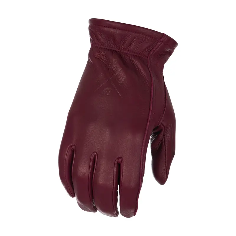 Highway 21 Louie Leather Riding Gloves – Oxblood Finish 1