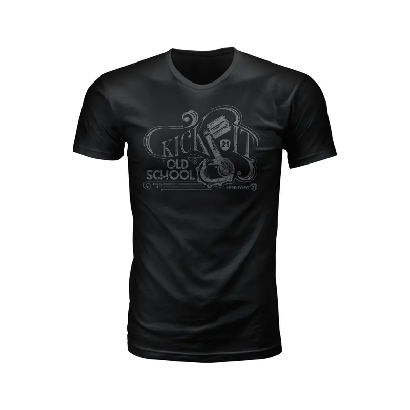 Highway 21 Old School Black Tee – Retro-Inspired Graphic, Comfortable Cotton, 3Xl 1
