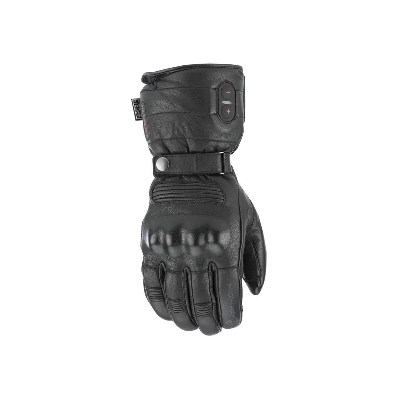 Highway 21 Radiant Black Heated Motorcycle Gloves 1