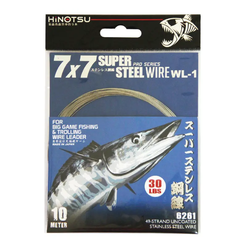 Hinotsu 7X7 Stainless Steel Wire Leader – Abrasion-Resistant Saltwater Protection 1
