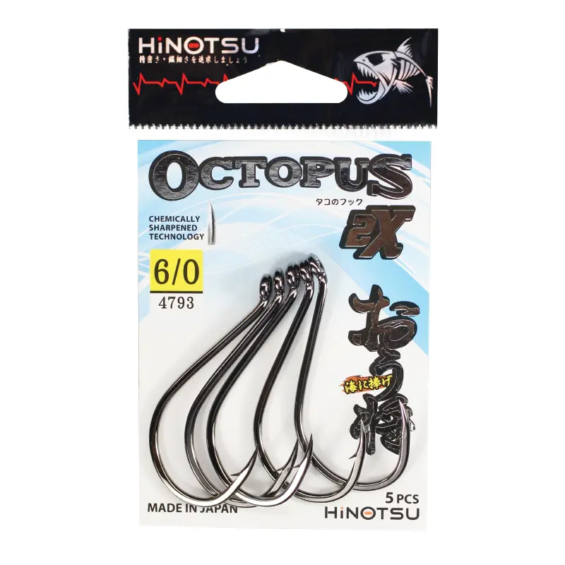 Hinotsu Octopus Beak Hooks With Rings – Premium (4793) 1