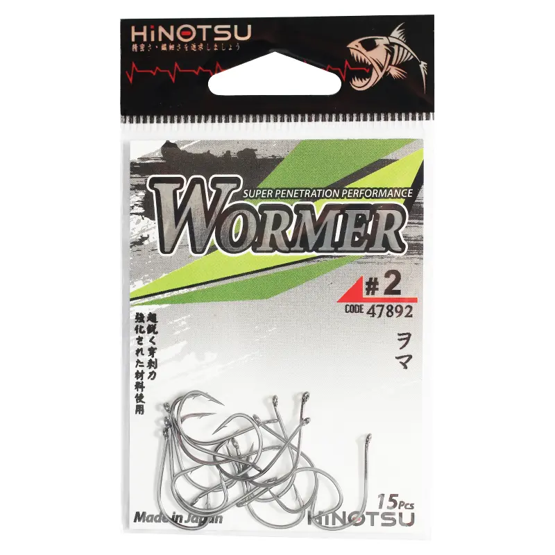 Hinotsu Wormer Hooks – Premium Wide-Gap Bait Hooks Series 1