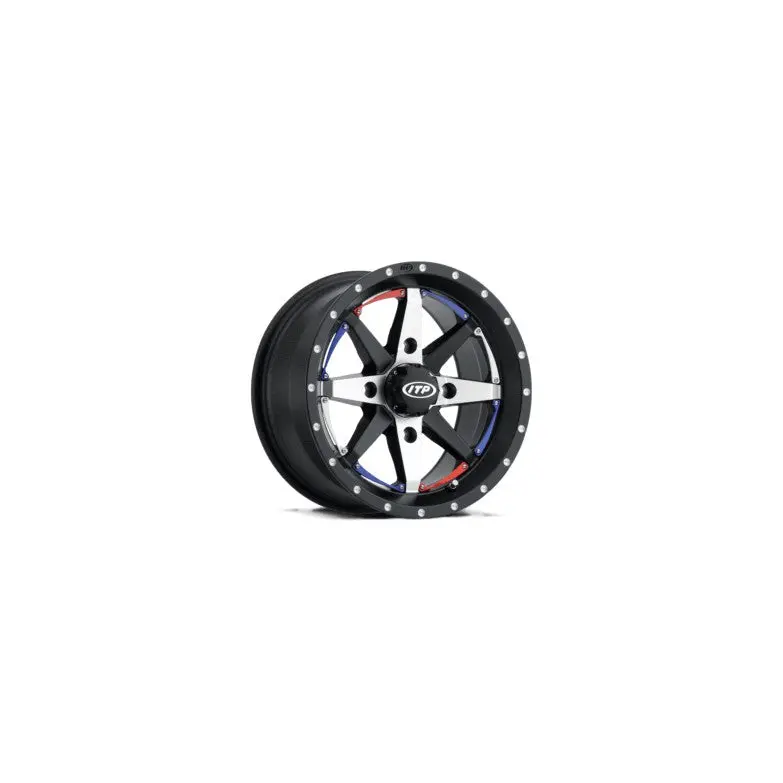 Itp Cyclone Black Alloy Wheel – 15X7", 4/137 Bolt Pattern, 5+2 Offset – 57-86514 1