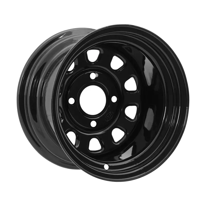 Itp Delta Black Rear Steel Wheel – 12X7", 2+5 Offset, 4/137 Bolt Pattern – 57-9225 1