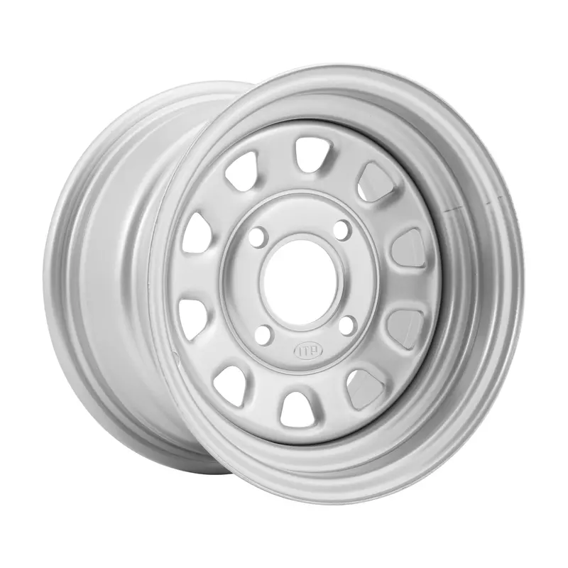 Itp Delta Silver Rear Steel Wheel – 12X7", 2+5 Offset, 4/110 Bolt Pattern – 57-9233 1