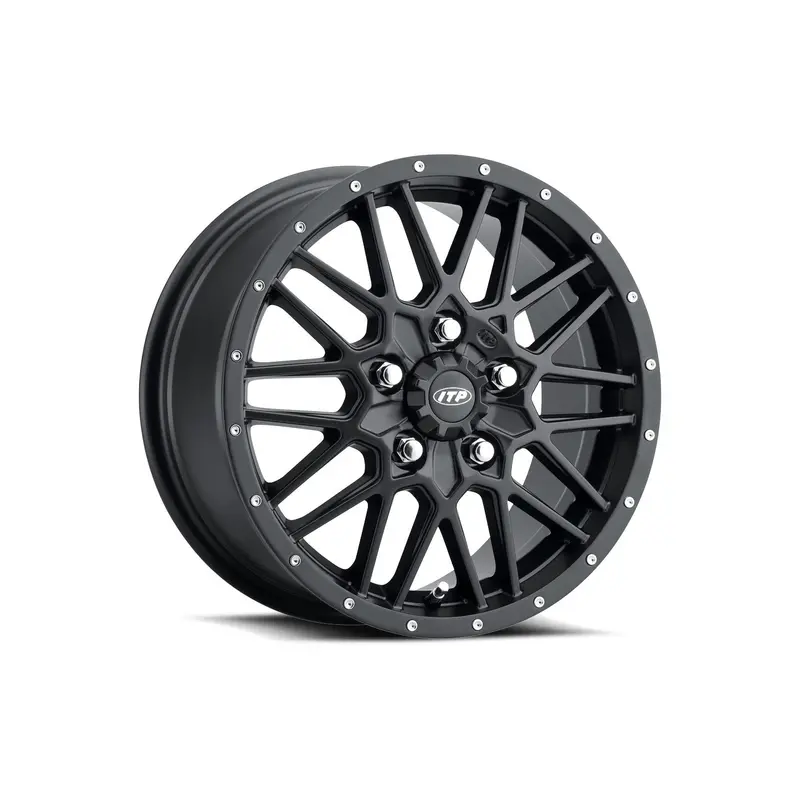 Itp Hurricane Black Alloy Wheel – 15X7", 5-Lug 4.5" Circle, 6+1 Offset – 57-86542 1