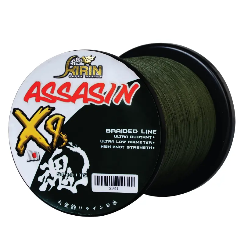 Kirin Assassin 1500M 8-Strand Green Pe Braided Line 1