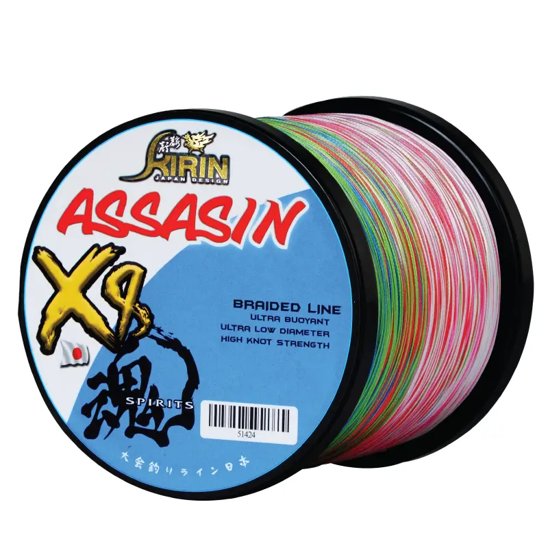Kirin Assassin 1500M 8-Strand Pe Braided Fishing Line – Multicolor 1