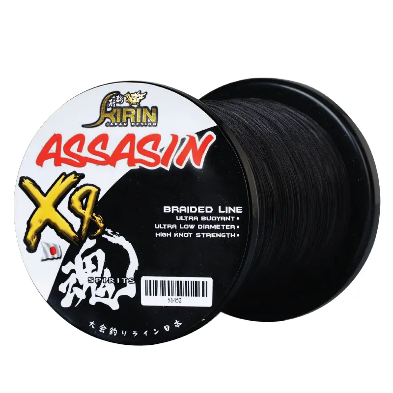 Kirin Assassin 1500M 8X Pe Black Braided Fishing Line 1