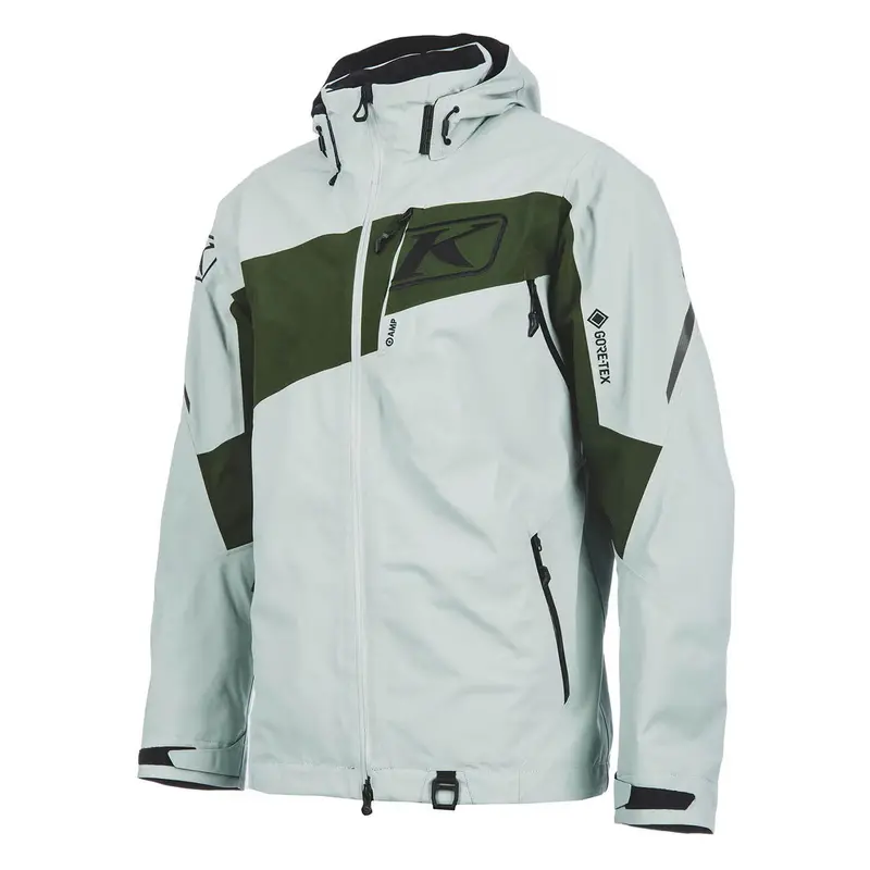 Klim Storm Waterproof Jacket – Xl In Slate Gray & Kombu Green 1