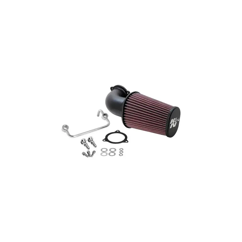 K&N Aircharger Cold Air Intake System – Black Finish, Fits Select Models 1