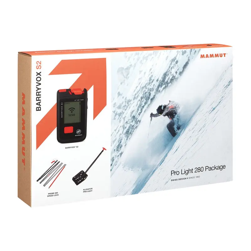 Mammut Barryvox S2 Pro Light Avalanche Transceiver – 280 Khz Digital Beacon Kit (621-5029) 1