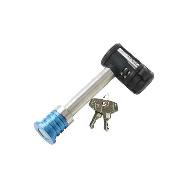 Master Lock Stainless Steel Receiver Hitch Lock – Secure Trailer Connection 1