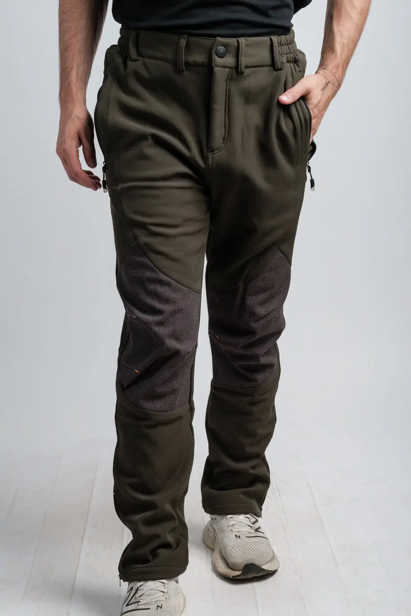 Men’S Green Adventure Pants – Water-Resistant Hiking Bottoms 1