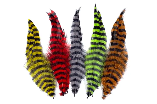 Mfc Barred Schlappen Feathers – Naturally Striped, Stiff Fibers For Winged Streamers 1
