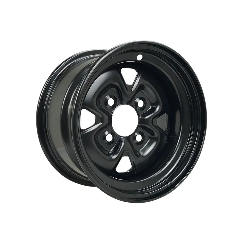 Moose Off-Road 12X7 Steel Wheel – Gloss Black, 4/110 Bolt Pattern (Model 0231-0039) 1