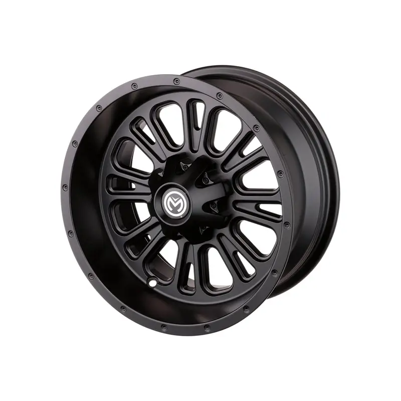 Moose Off-Road 399X14X7 Black Alloy Wheel – 4/156 Bolt Pattern, Front Only (Model 0230-0921) 1
