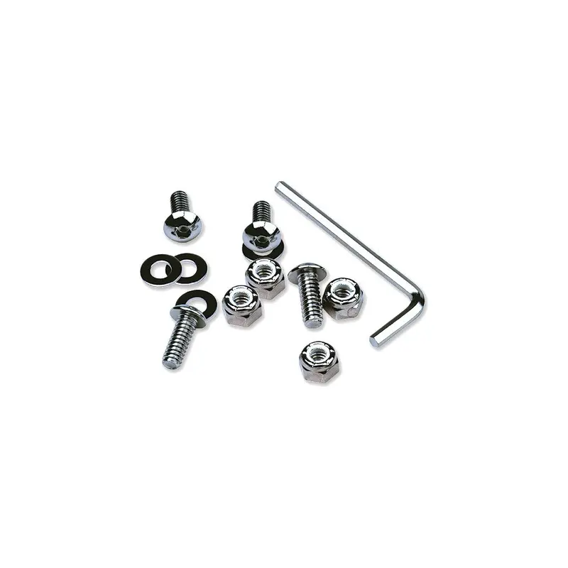 Motion Pro Chrome License Plate Frame Hardware Kit 1