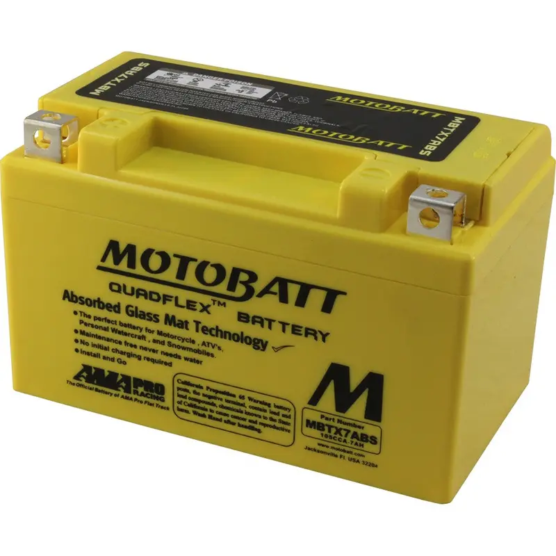 Motobatt Mbtx7Abs Agm Motorcycle Battery – Sealed, Factory-Activated, Abs-Compatible - 491-1013 1