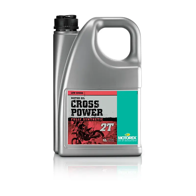 Motorex Cross Power 2T Pre-Mix Oil, Full-Synthetic, 4-Liter Can – 580-0021 1