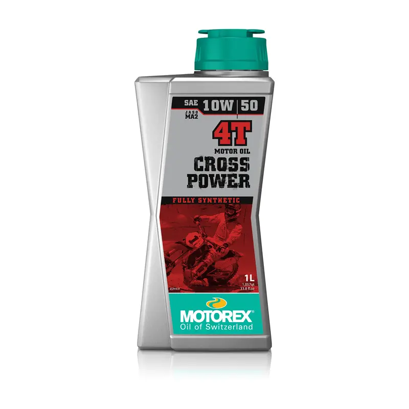 Motorex Cross Power 4T Engine Oil – 10W-50 High-Stress Formula, 1L (Case Of 10), 580-1145 1