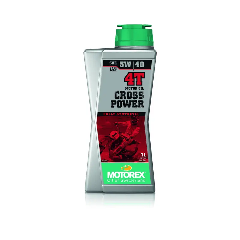 Motorex Cross Power 4T Oil – Sae 5W-40 Low-Temp Viscosity, 1L (Case Of 10), 580-1125 1