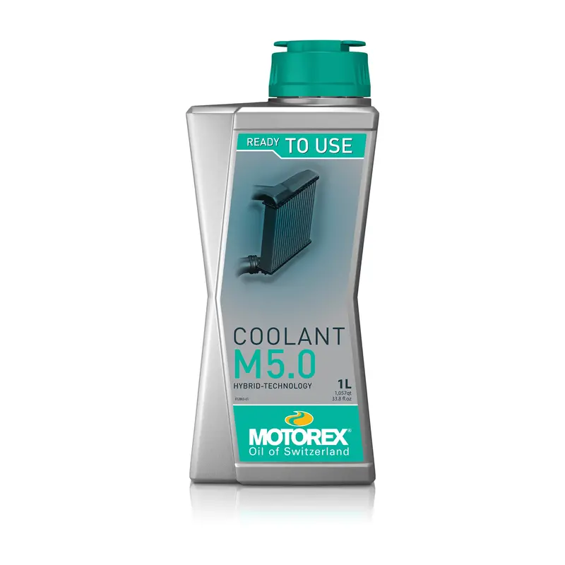 Motorex M5.0 Ready-To-Use Coolant, 1-Liter Bottle (Sold Individually) - 580-1355 1