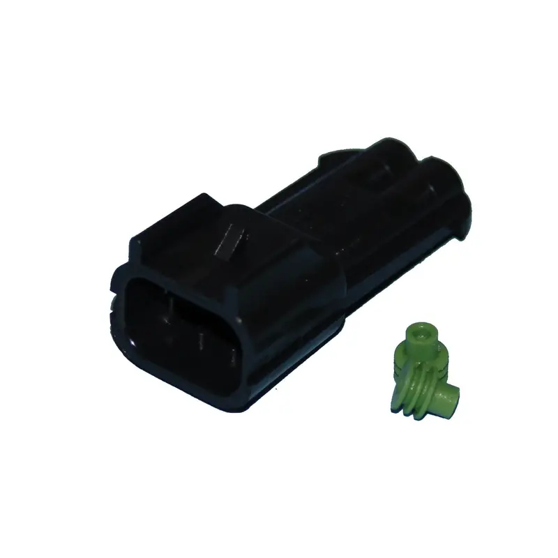 Namz Delphi-Packard Weatherpack 2-Pin Male Connector For Custom Wiring 1