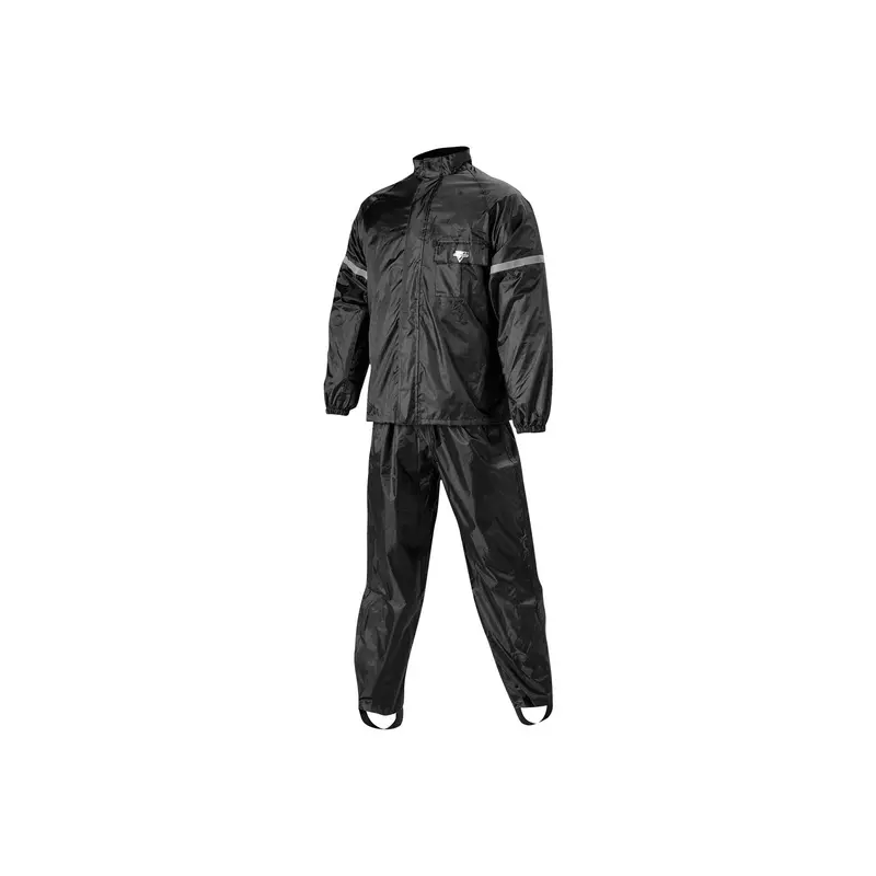 Nelson-Rigg Weatherpro Rain Suit – All-Black Waterproof Riding Gear (Size X) 1