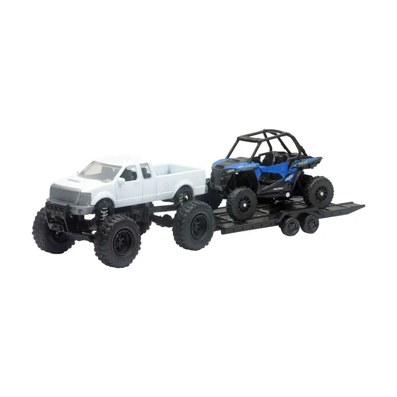 New-Ray Replica 4X4 Truck & Utv Collection – Mixed-Scale Pickup, Polaris Rzr, And Utility Vehicle Set (Model 959-0134) 1