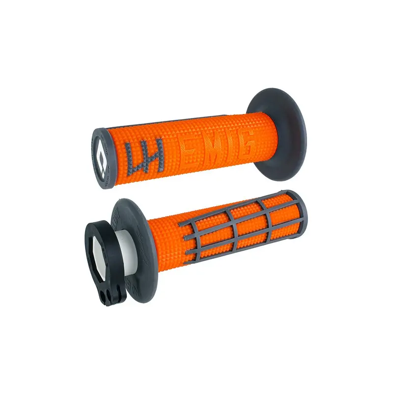 Odi Emig 2.0 V2 Lock-On Grips – Orange & Graphite 1