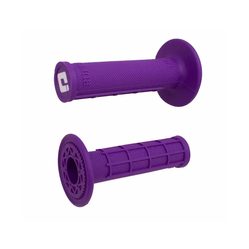 Odi Ruffian Half-Waffle Motorcycle Grips – Purple 1