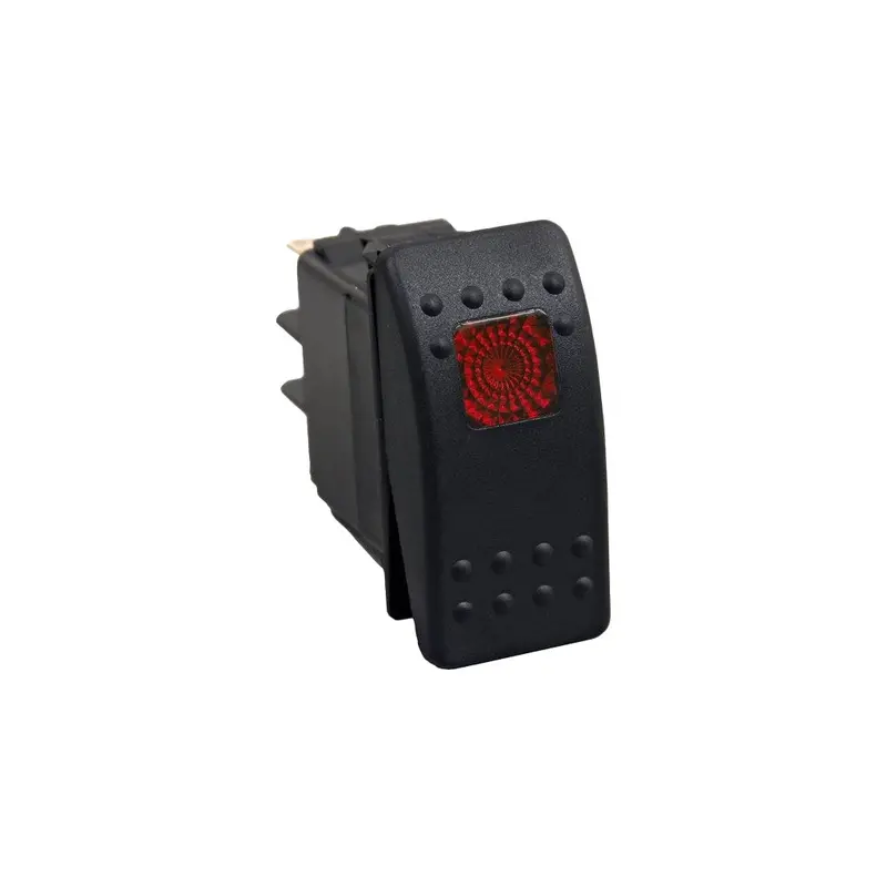 Open Trail Backlit Red Rocker Switch – High-Visibility Operation 1