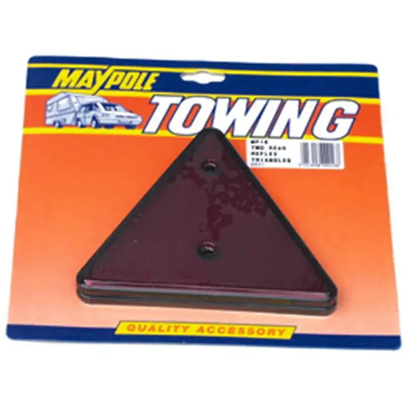 Pair Of Red Triangle Safety Reflectors For Boats 1