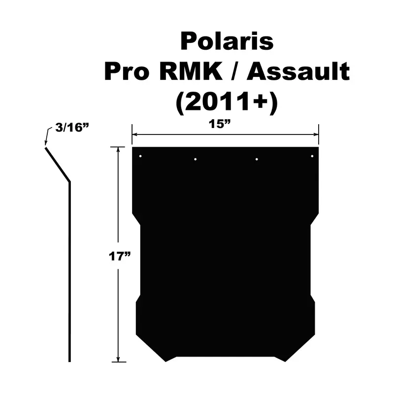 Pdp Polaris Pro-Rmk, Assault & Axys Snow Flap (2011 And Newer) – 10-15021 1