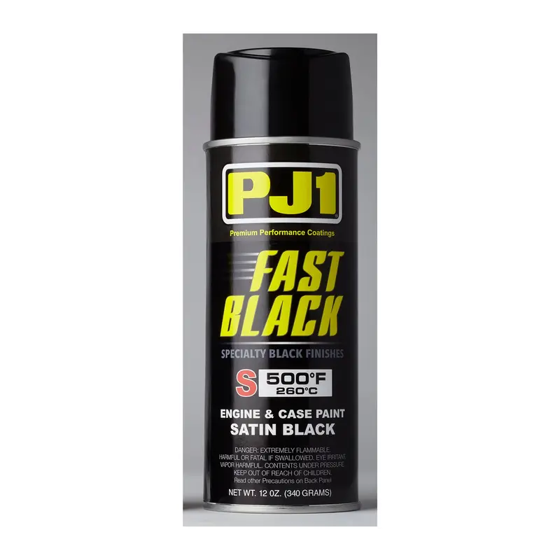 Pj1 Fast Black Engine Paint – Satin Black High-Heat Spray Coating, 12 Oz Can (57-0162) 1
