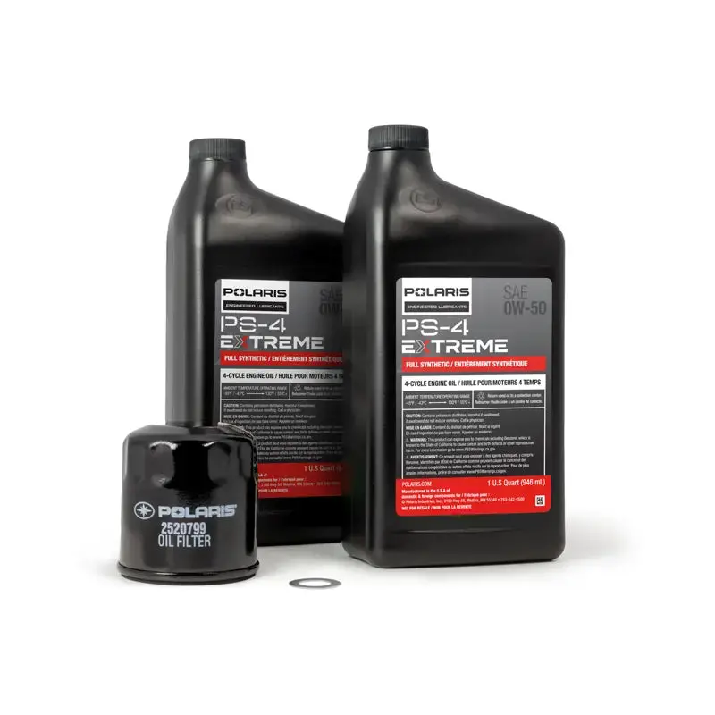 Polaris Extreme Full-Synthetic Oil Change Kit – 0W-50 Formula – Model 2878924 1