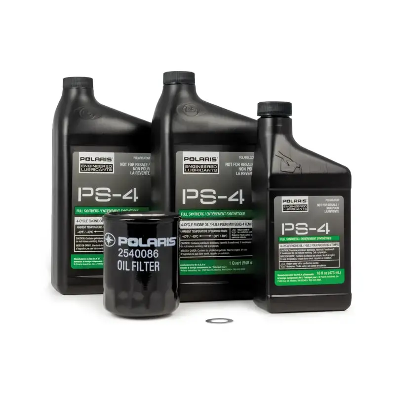 Polaris Full Synthetic Oil Change Kit – Ps-4 5W-50 Engine Oil 1