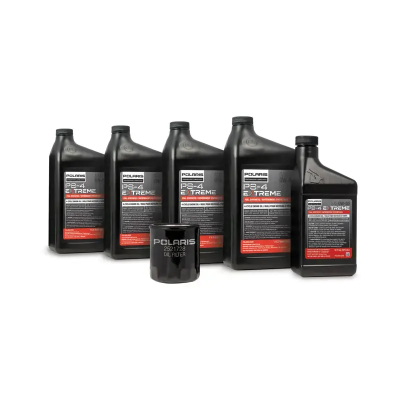 Polaris Ps-4 Extreme 0W-50 Full Synthetic Oil Change Kit (2890883) 1