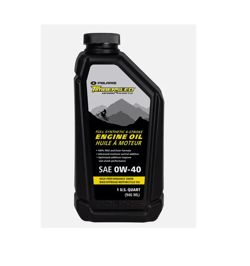 Polaris Timbersled Full-Synthetic 4-Stroke Engine Oil – Sae 0W-40, 1 Quart (2883483) 1