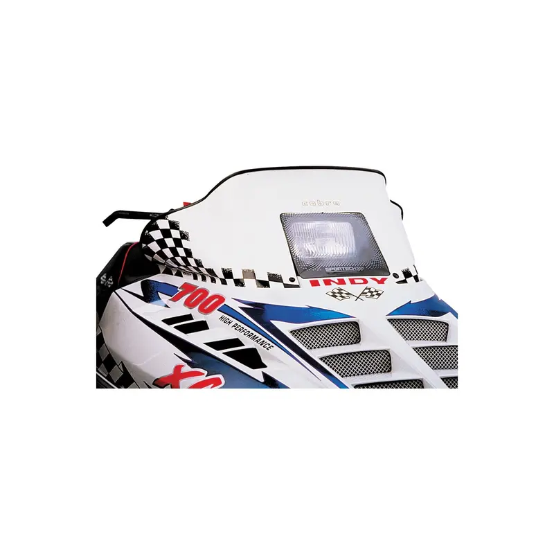 Powermadd Cobra W/S Low White/Blk 11.5" Pol Wedge Hood - 10-1075 1