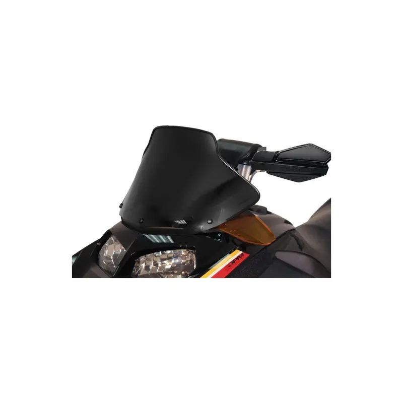 Powermadd Cobra Windshield With Mid-Height Matte Black Flyscreen (11") – Hood-Mounted, S-D Rev, 10-13033 1