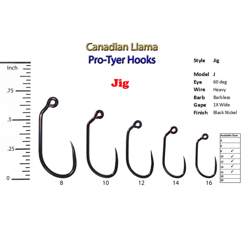 Pro Tyer 60-Degree Jig Hook – Ideal For Upswept And Heavy Flies 1
